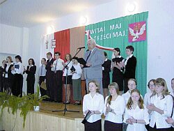 Gości przywitał Wójt Gminy - Dymitr Rydzanicz. Fot. Ewa BUGNO